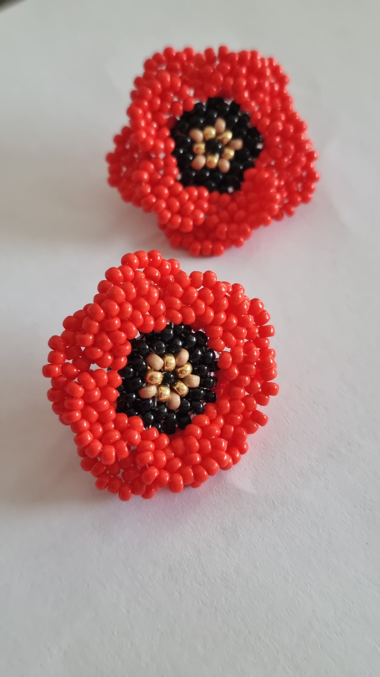 Tutoriel PDF Boucles d'oreilles Coquelicots