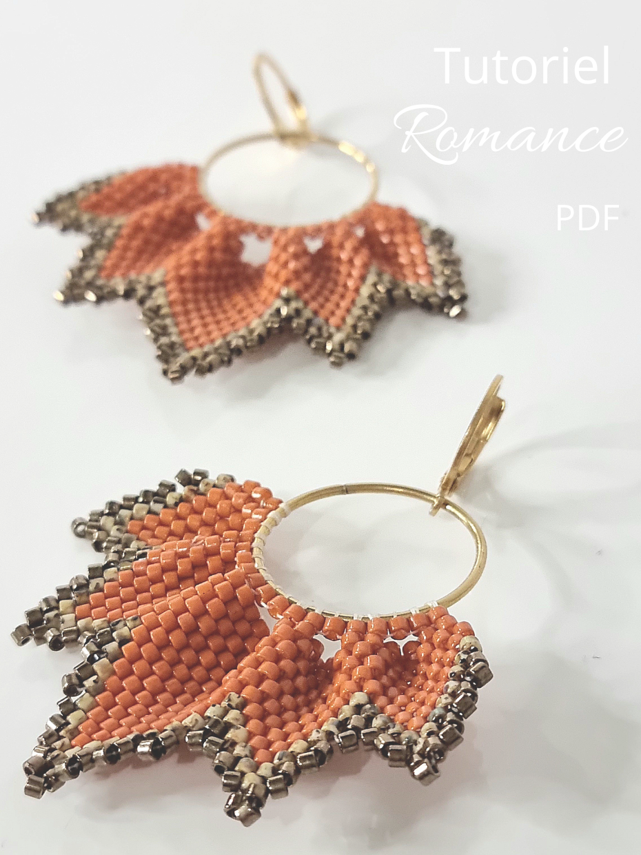 Tutoriel PDF Boucles d'oreilles Romance