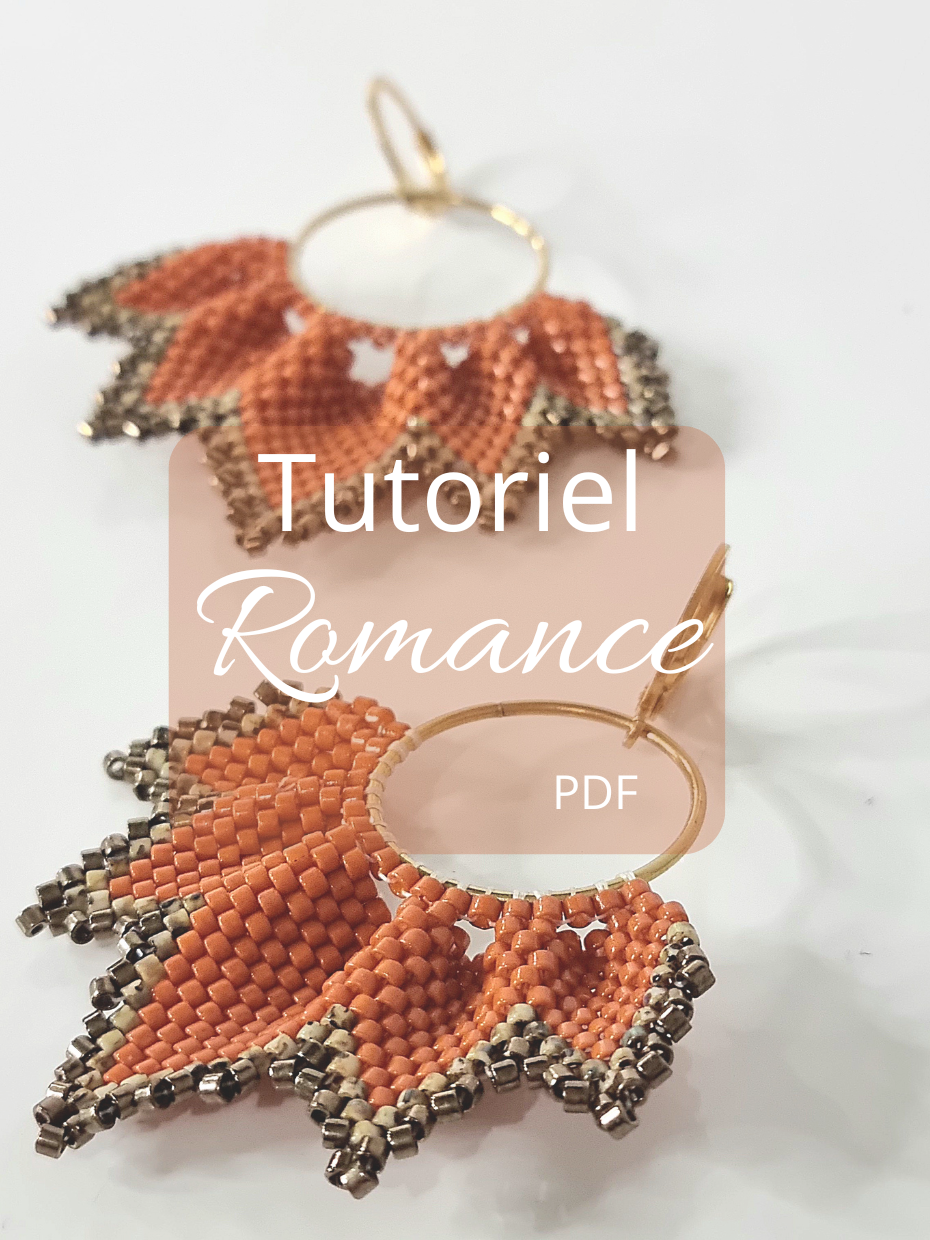 Tutoriel PDF Boucles d'oreilles Romance