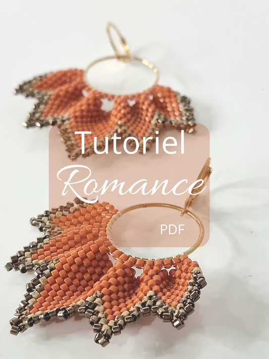 Tutoriel PDF Boucles d'oreilles Romance