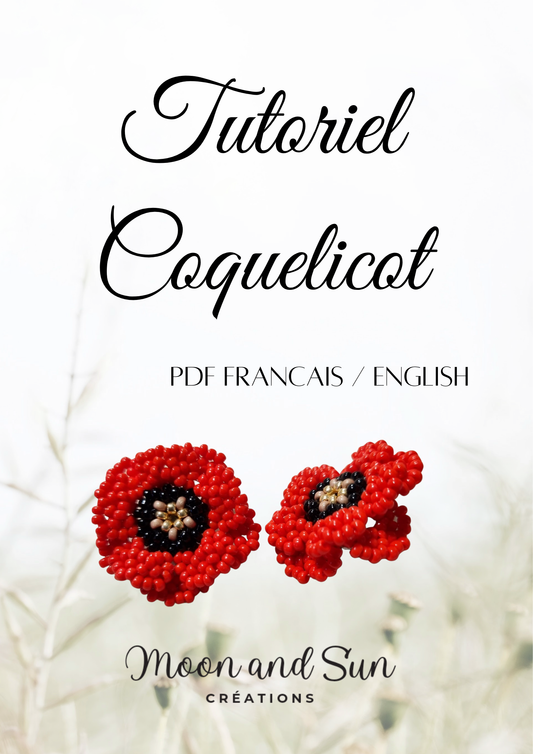 Tutoriel PDF Boucles d'oreilles Coquelicots